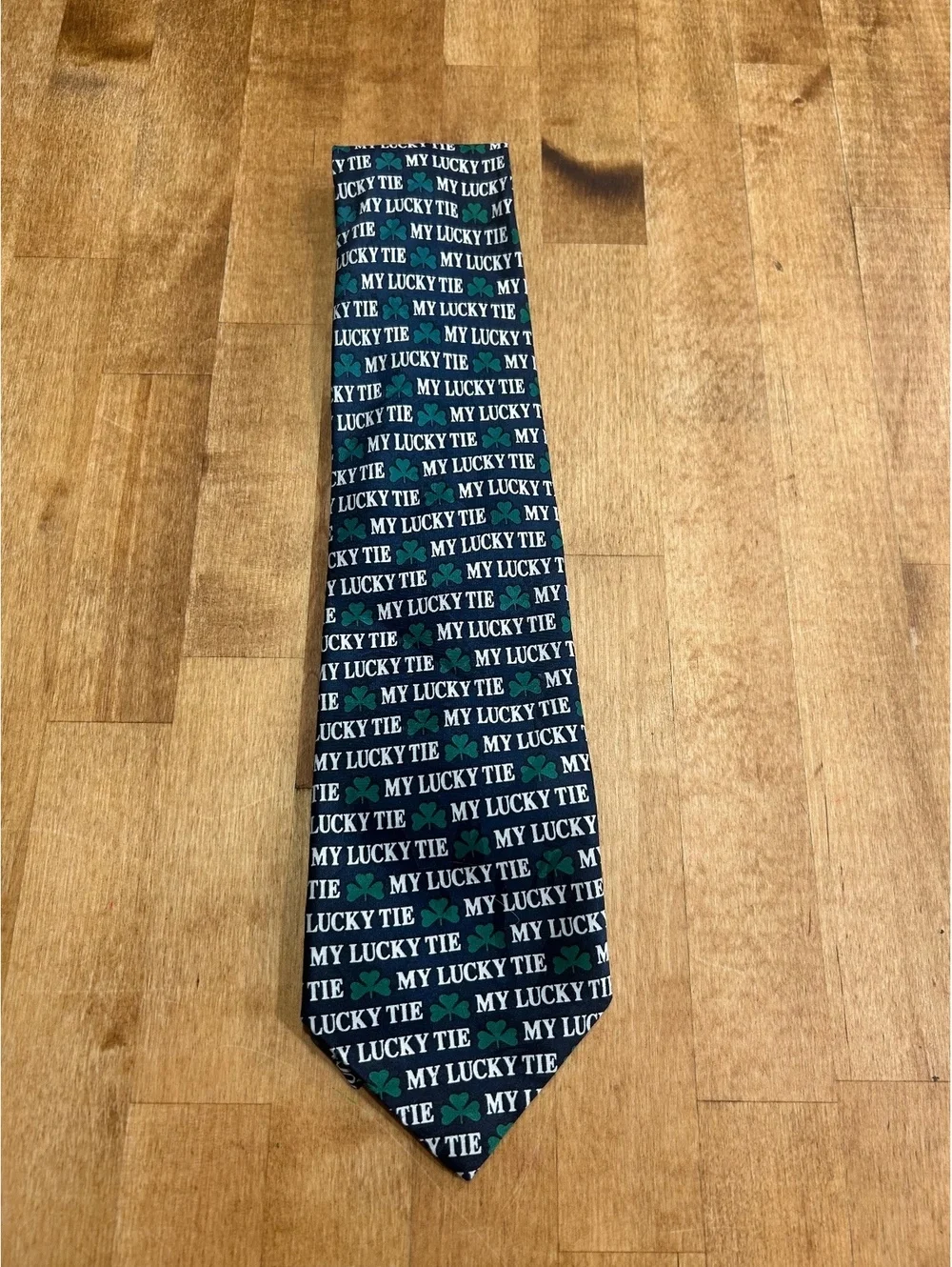 Addiction Irish shamrock 'My Lucky Tie' Polyester Neck Tie with Shamrock Print